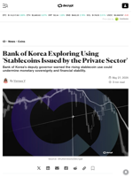 Bank of Korea Exploring Using 'Stablecoins Issued by the Private Sector' - Decrypt