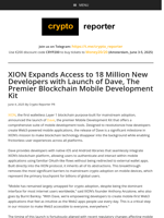XION Expands Access to 18 Million New Developers with Launch of Dave, The Premier Blockchain Mobile Development Kit