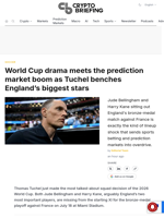 World Cup drama meets the prediction market boom as Tuchel benches England's biggest stars