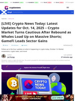 [LIVE] Crypto News Today: Latest Updates for Oct. 14, 2025