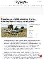 Russia deploys jet-powered drones, challenging Ukraine's air defenses