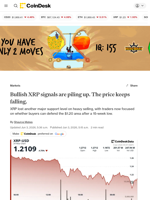 XRP price news: Ripple-linked token drops 5% even as bullish signals pile up