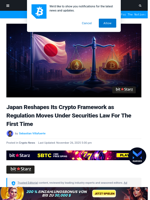 Japan Reshapes Its Crypto Framework as Regulation Moves Under Securities Law For The First Time | Bitcoinist.com