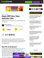Ripple (XRP) News Today: September 30th