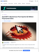 ZachXBT's Tease Sparks $2M Polymarket Bets on Crypto Insiders