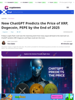 ChatGPT Predicts Prices for XRP, Dogecoin and Pepe