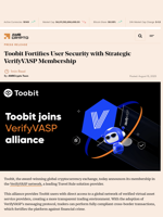 Toobit Fortifies User Security with Strategic VerifyVASP Membership - AMBCrypto