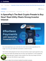 Is SpacePay’s The Best Crypto Presale to Buy Now? Real Utility Meets Strong Investor Interest
