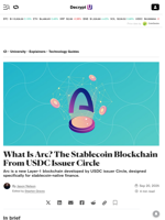 What Is Arc? The Stablecoin Blockchain From USDC Issuer Circle - Decrypt