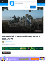IMF Bombshell: El Salvador Didn’t Buy Bitcoin In 2025 After All