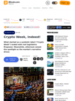 Crypto Week, Indeed! – Bitcoin News