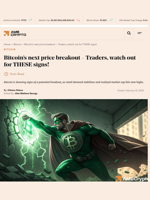 Bitcoin's next price breakout - Traders, watch out for THESE signs! - AMBCrypto