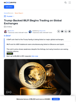 Trump-Backed WLFI Begins Trading on Global Exchanges - BeInCrypto