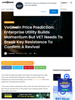 VeChain Price Prediction: Enterprise Utility Builds Momentum But VET Needs To Break Key Resistance To Confirm A Revival | Live Bitcoin News