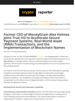 Former CEO of MoneyGram Alex Holmes Joins True I/O to Accelerate Secure Payment Systems, Real-World Asset (RWA) Transactions, and the Implementation of Blockchain Names