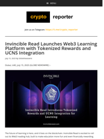 Invincible Read Launches Web3 Learning Platform with Tokenized Rewards and UCNS Integration