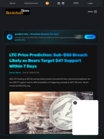 LTC Price Prediction: Sub-$50 Breach Likely as Bears Target $47 Support Within 7 Days - Blockchain.News