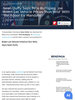 Sean Duffy Says Pete Buttigieg, Joe Biden Let Vehicle Prices 'Run Wild' With 'Backdoor EV Mandate' - Ford Motor (NYSE:F), Honda Motor Co (NYSE:HMC) - Benzinga