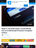 Ripple Vs. SEC Battle Update: Lawsuit Officially Over As $125M Receipt Of Payment To Regulator Surfaces | Bitcoinist.com