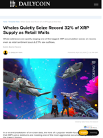 Whales Quietly Seize Record 32% of XRP Supply as Retail Waits - DailyCoin