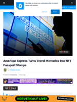 American Express Turns Travel Memories Into NFT Passport Stamps