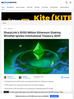 SharpLink's Ethereum Staking Math Turns Heads