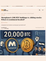 Metaplanet's 20K BTC holdings vs. sliding stocks: Where is sentiment headed? - AMBCrypto