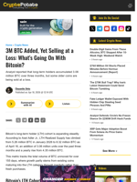 3M BTC Added, Yet Selling at a Loss: What's Going On With Bitcoin?