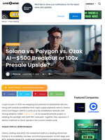 Solana vs. Polygon vs. Ozak AI—$500 Breakout or 100x Presale Upside? | Live Bitcoin News