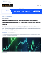 QQQ Price Prediction: Binance Contract Breaks Below Bollinger Floor as Stochastic Touches Single Digits - Blockchain.News