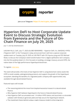 Hyperion DeFi to Host Corporate Update Event to Discuss Strategic Evolution from Eyenovia and the Future of On-Chain Finance on July 29, 2025