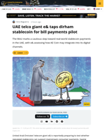 e& UAE To Test Regulated AE Coin Stablecoin in Payments Pilot