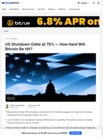 US Shutdown Odds at 75% — How Hard Will Bitcoin Be Hit? - BeInCrypto