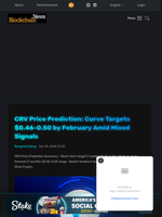 CRV Price Prediction: Curve Targets $0.46-0.50 by February Amid Mixed Signals - Blockchain.News