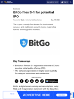 BitGo files S-1 for potential IPO