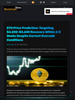 ETH Price Prediction: Targeting $4,200-$4,600 Recovery Within 2-3 Weeks Despite Current Oversold Conditions - Blockchain.News