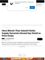 More Bitcoin Than Satoshi Holds: Supply Dynamics Reveal Key Detail as Price Drops - U.Today