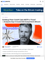 Peter Schiff Targets MicroStrategy in Latest Bitcoin Critique