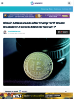 Bitcoin at Crossroads After Trump Tariff Shock: Breakdown Towards $106,000 Or New ATH?