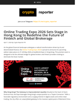 Online Trading Expo 2026 Sets Stage in Hong Kong to Redefine the Future of Fintech and Global Brokerage