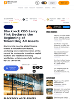 Blackrock CEO's push for tokenizing all assets may revolutionize financial markets.
