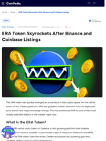ERA Token Skyrockets After Binance and Coinbase Listings 