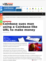 Coinbase sues man using a Coinbase-like URL to make money - The Crypto News Wire