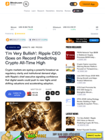 'I’m Very Bullish': Ripple CEO Goes on Record Predicting Crypto All-Time High – Markets and Prices Bitcoin News