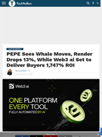 PEPE and Render Shift Focus Toward Web3 ai’s 1,747% ROI