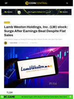 Lamb Weston Holdings, Inc. (LW) stock: Surge After Earnings Beat Despite Flat Sales