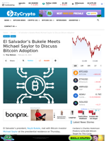 El Salvador’s Bukele Meets Michael Saylor to Discuss Bitcoin Adoption ⋆ ZyCrypto