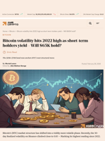 Bitcoin volatility hits 2022 high as short-term holders yield - Will $65K hold? - AMBCrypto