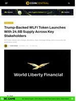 Trump-Backed WLFI Token Launches With 24.6B Supply Across Key Stakeholders