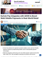KuCoin Pay Integrates with AEON to Boost Web3 Mobile Payments in Real-World Retail - TheNewsCrypto